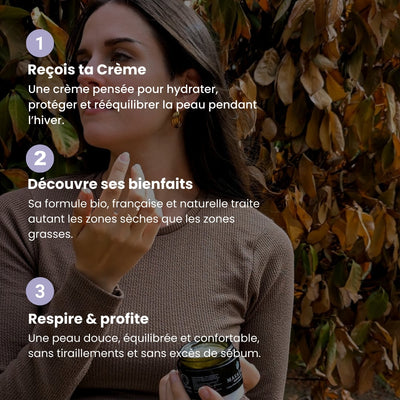 Crème d’hiver hydratante peau mixte