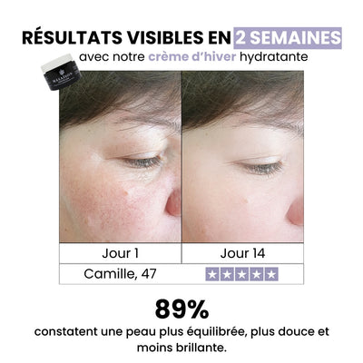 Crème d’hiver hydratante peau mixte