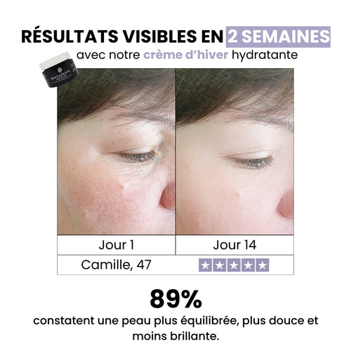Crème d’hiver hydratante peau mixte