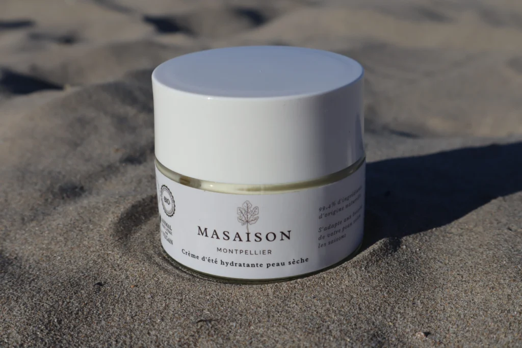 Crème hydratante été plage Masaison